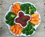 Beetroot Hummus with Thyme and Honey Roasted Carrots and&nbsp;Brocolli