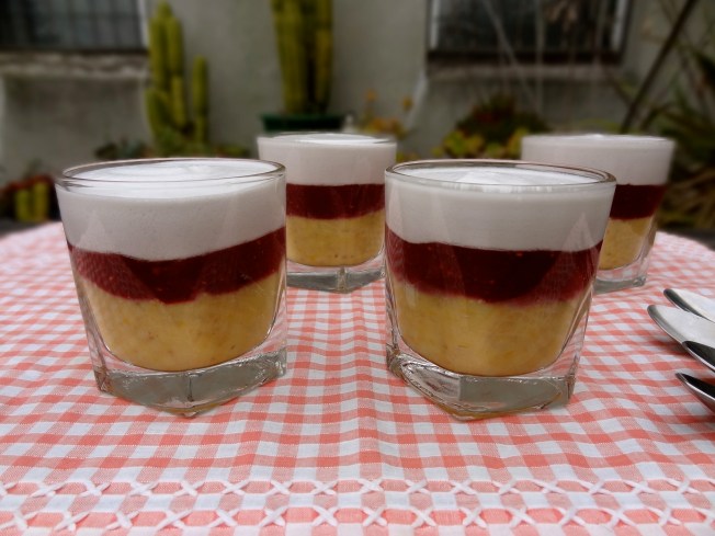 Lemon, Berry and Coconut Puddings